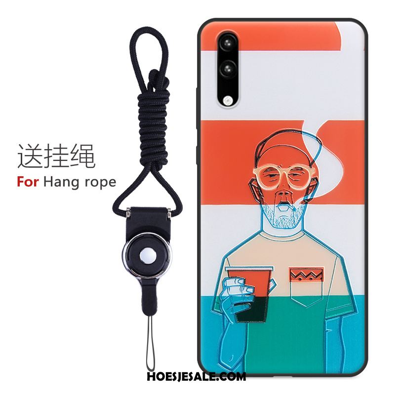 Huawei P20 Hoesje Hoes Mobiele Telefoon Spotprent Bescherming Geel Korting