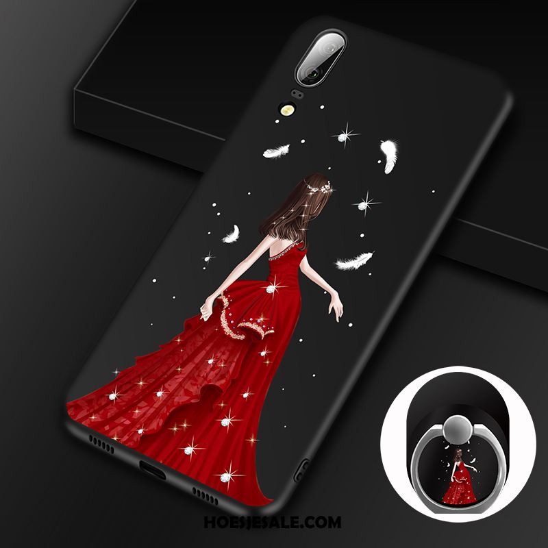 Huawei P20 Hoesje Hoes Zacht Ring Anti-fall Trend Korting
