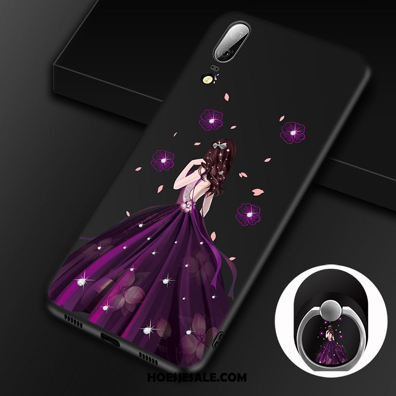 Huawei P20 Hoesje Hoes Zacht Ring Anti-fall Trend Korting