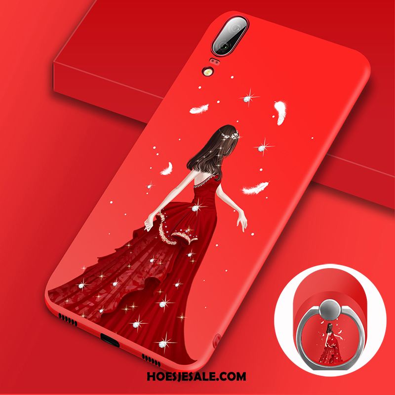 Huawei P20 Hoesje Hoes Zacht Ring Anti-fall Trend Korting