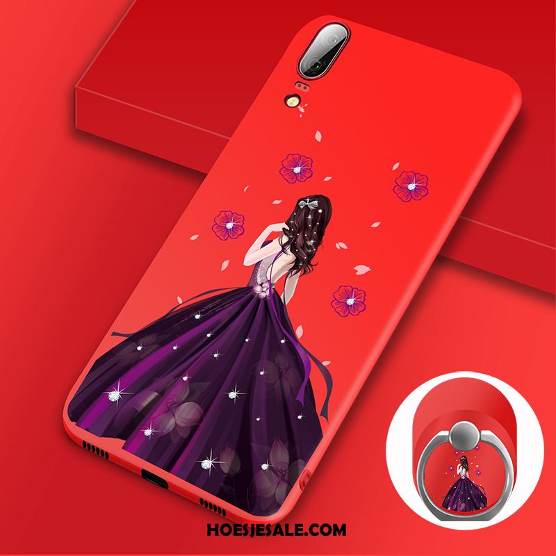 Huawei P20 Hoesje Hoes Zacht Ring Anti-fall Trend Korting