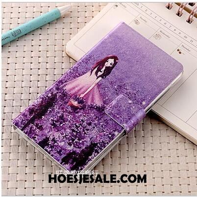 Huawei P20 Hoesje Mobiele Telefoon Bescherming Purper Anti-fall Leren Etui Sale