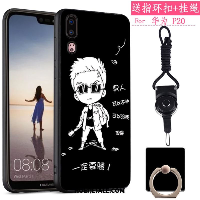 Huawei P20 Hoesje Mobiele Telefoon Spotprent All Inclusive Zacht Anti-fall Korting