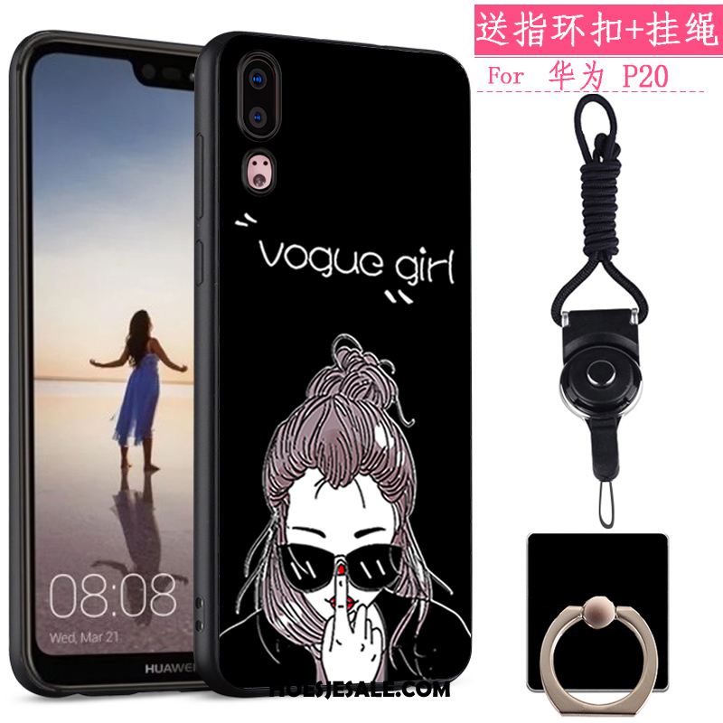 Huawei P20 Hoesje Mobiele Telefoon Spotprent All Inclusive Zacht Anti-fall Korting