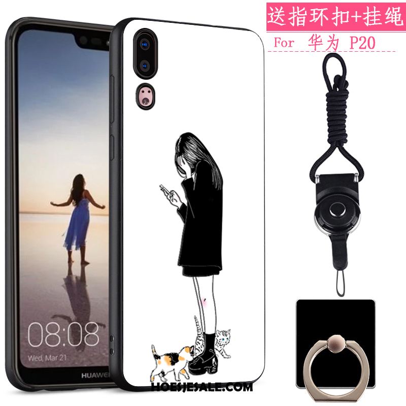 Huawei P20 Hoesje Mobiele Telefoon Spotprent All Inclusive Zacht Anti-fall Korting