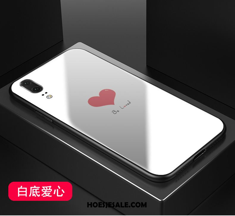 Huawei P20 Hoesje Roze Trend Glas Spiegel Persoonlijk Kopen