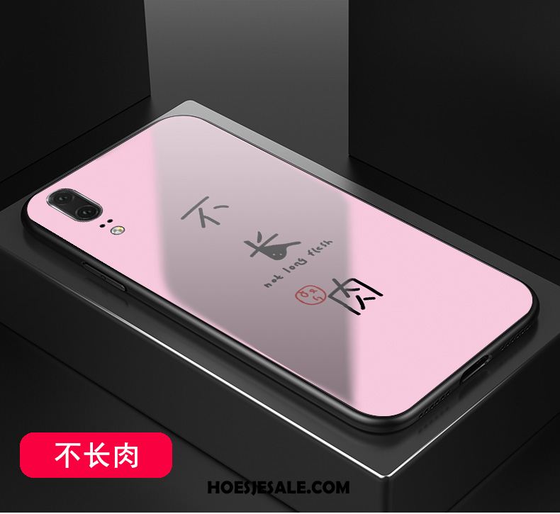 Huawei P20 Hoesje Roze Trend Glas Spiegel Persoonlijk Kopen