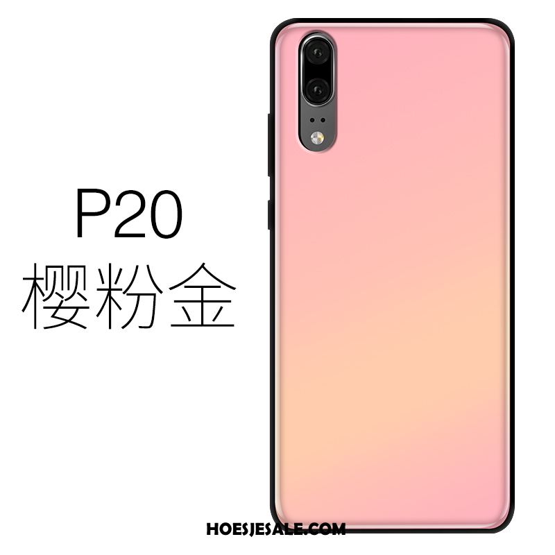 Huawei P20 Hoesje Siliconen Licht Mobiele Telefoon Groen Dun Kopen