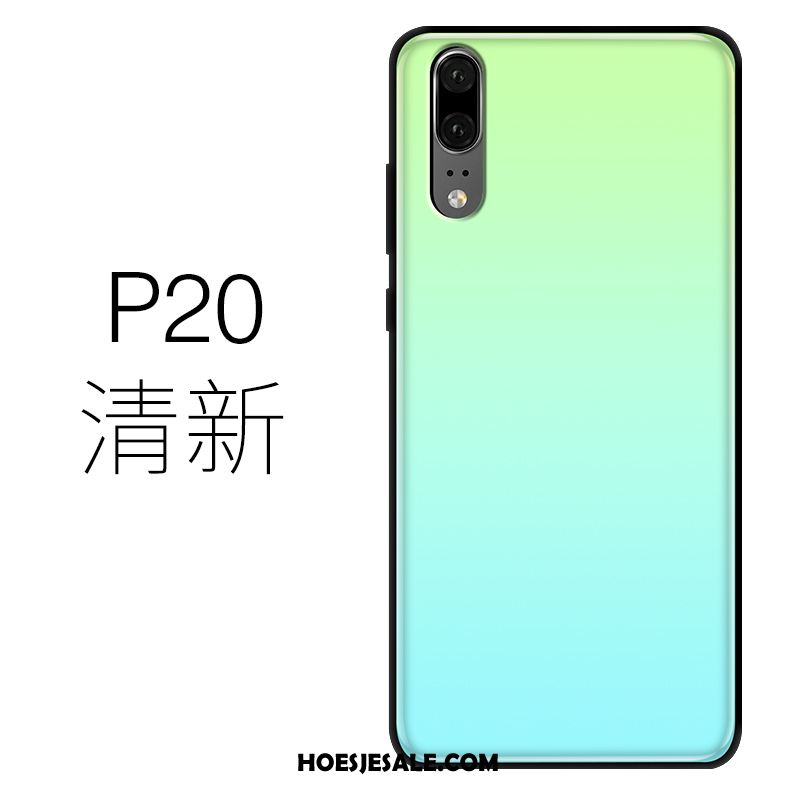 Huawei P20 Hoesje Siliconen Licht Mobiele Telefoon Groen Dun Kopen