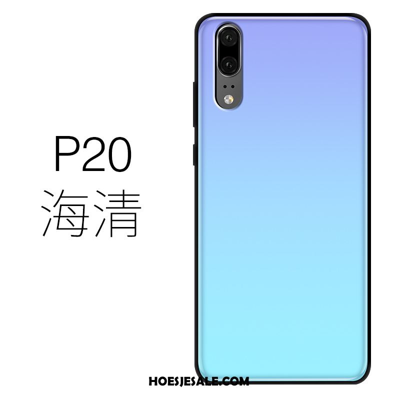 Huawei P20 Hoesje Siliconen Licht Mobiele Telefoon Groen Dun Kopen