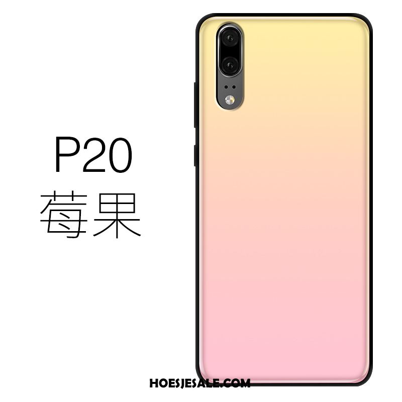 Huawei P20 Hoesje Siliconen Licht Mobiele Telefoon Groen Dun Kopen