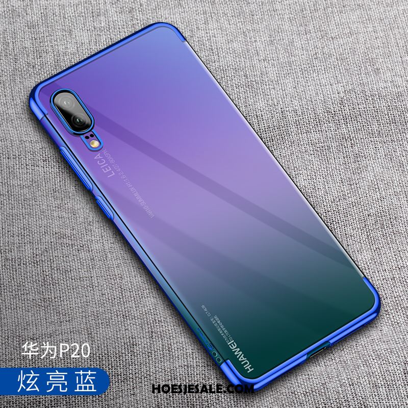 Huawei P20 Hoesje Zwart Nieuw Mobiele Telefoon Blauw Dun Aanbiedingen