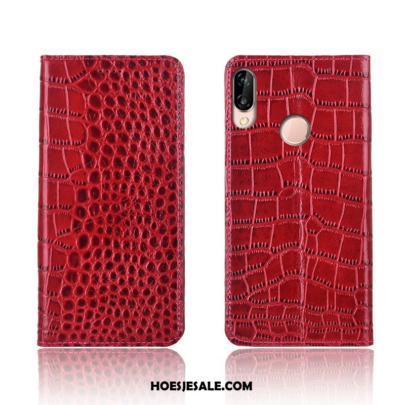 Huawei P20 Lite Hoesje All Inclusive Krokodil Echt Leer Hoes Zacht Aanbiedingen