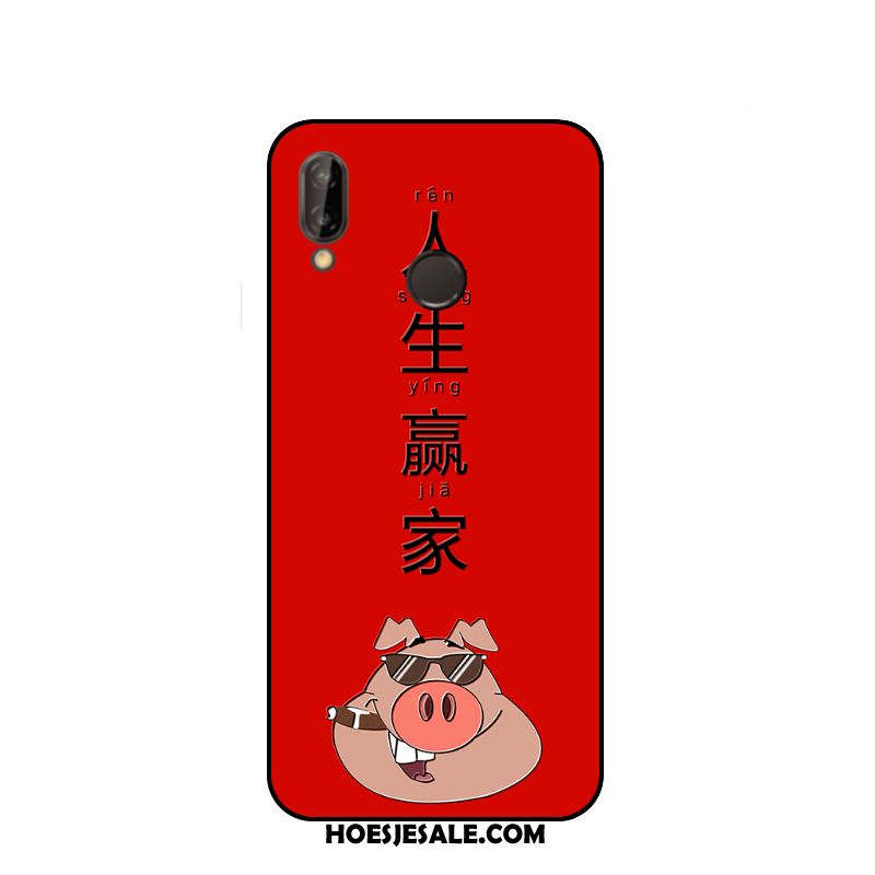Huawei P20 Lite Hoesje Bescherming Reliëf Hanger Mobiele Telefoon Hoes Kopen