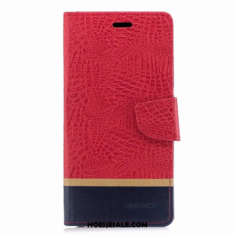 Huawei P20 Lite Hoesje Folio Leren Etui Bedrijf Bescherming Hoes Goedkoop