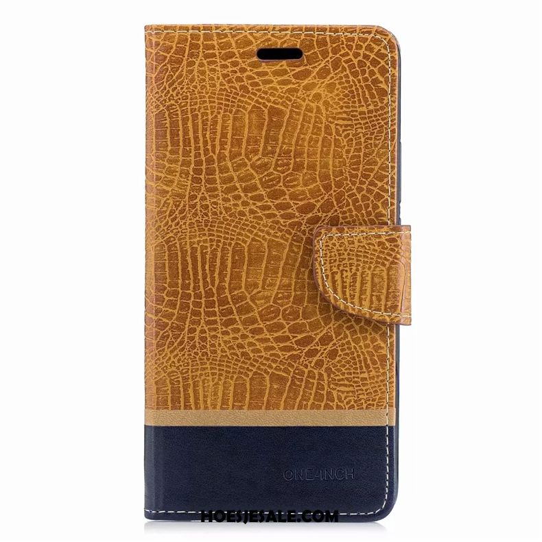 Huawei P20 Lite Hoesje Folio Leren Etui Bedrijf Bescherming Hoes Goedkoop