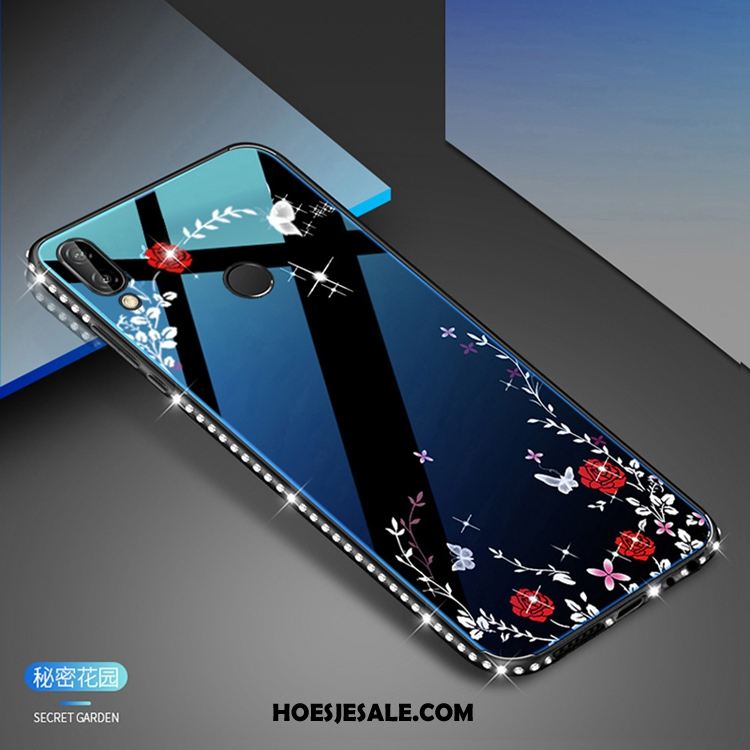 Huawei P20 Lite Hoesje Hemming Bescherming Anti-fall Rood Achterklep Korting