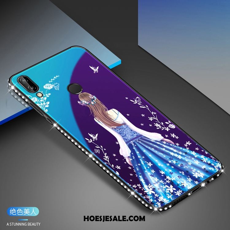 Huawei P20 Lite Hoesje Hemming Bescherming Anti-fall Rood Achterklep Korting