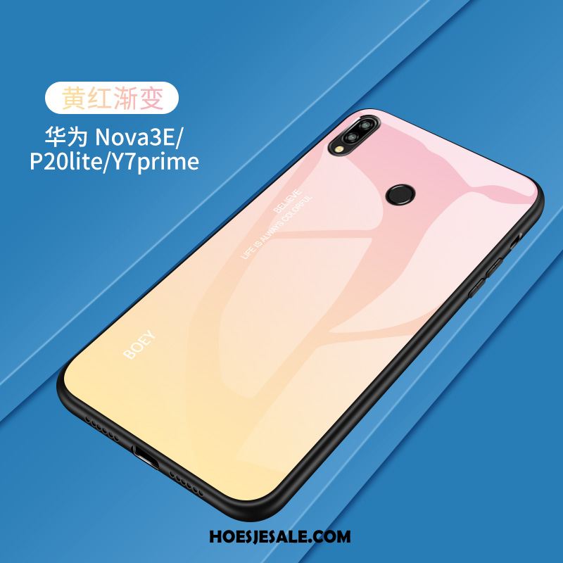 Huawei P20 Lite Hoesje Hoes Jeugd Gehard Glas Geel Mobiele Telefoon Online