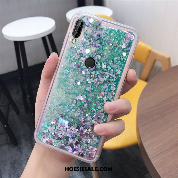 Huawei P20 Lite Hoesje Jeugd Trend Groen Drijfzand Hoes Goedkoop