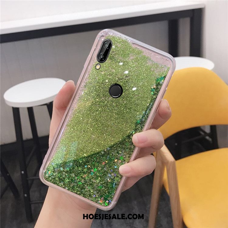 Huawei P20 Lite Hoesje Jeugd Trend Groen Drijfzand Hoes Goedkoop