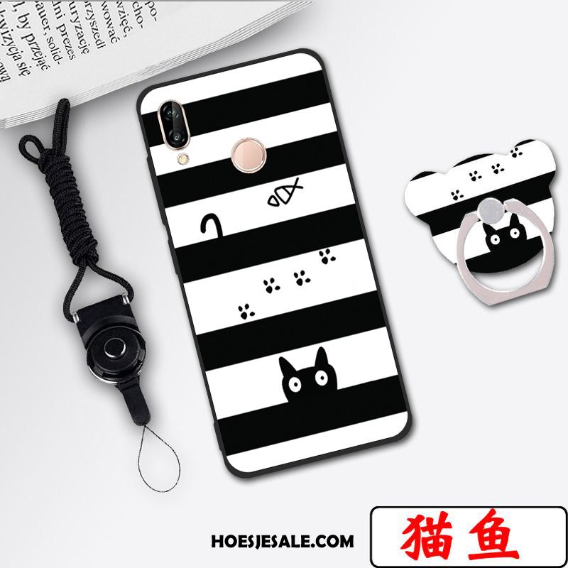 Huawei P20 Lite Hoesje Mobiele Telefoon Anti-fall Zacht Spotprent Kleur Goedkoop