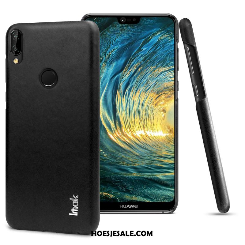 Huawei P20 Lite Hoesje Mobiele Telefoon Zwart Leer Lichte En Dun Kleur Sale