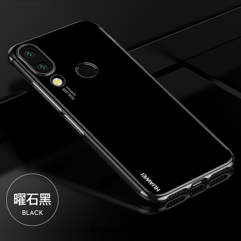 Huawei P20 Lite Hoesje Plating Doorzichtig Mobiele Telefoon Blauw Ondersteuning Online