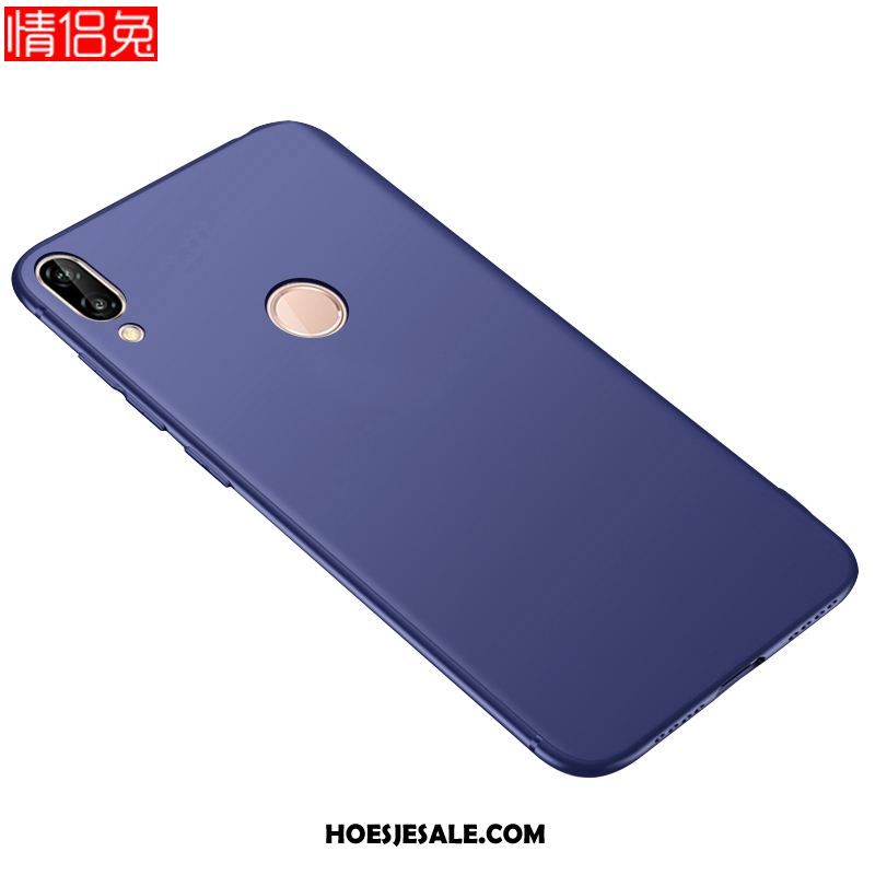 Huawei P20 Lite Hoesje Scheppend Siliconen Roze Effen Kleur Mobiele Telefoon Korting