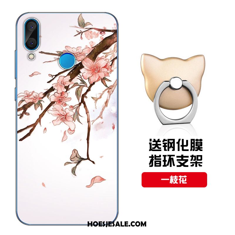 Huawei P20 Lite Hoesje Siliconen Rood Skärmskydd Mobiele Telefoon Zacht Online