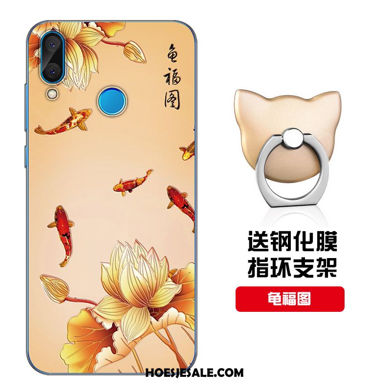 Huawei P20 Lite Hoesje Siliconen Rood Skärmskydd Mobiele Telefoon Zacht Online