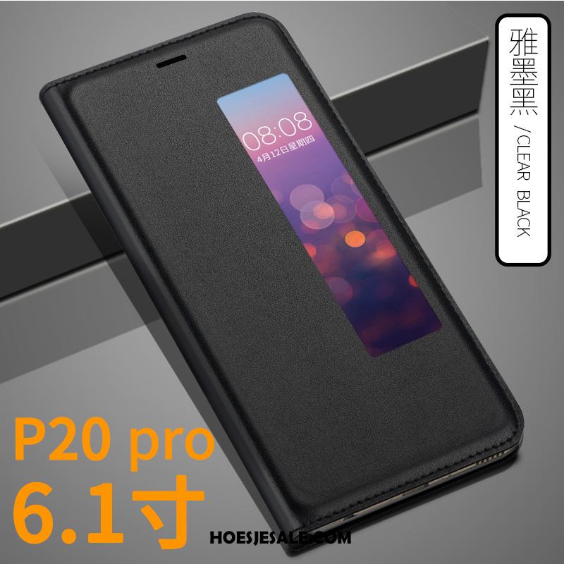 Huawei P20 Pro Hoesje Dun Persoonlijk Folio Goud Bescherming
