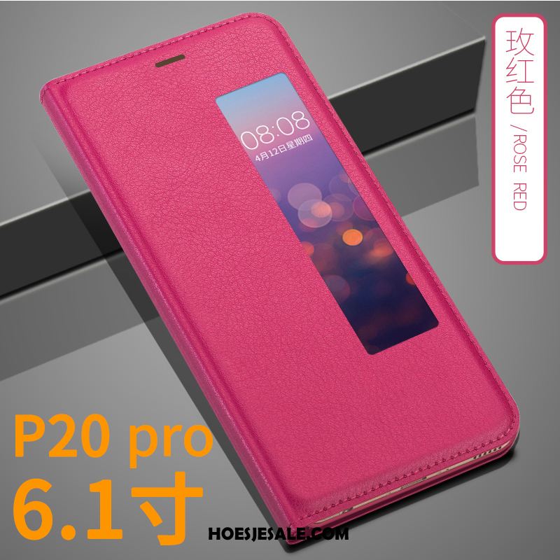 Huawei P20 Pro Hoesje Dun Persoonlijk Folio Goud Bescherming