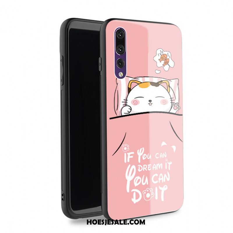 Huawei P20 Pro Hoesje Hoes Explosiebescherming Roze Gehard Glas Nieuw Goedkoop