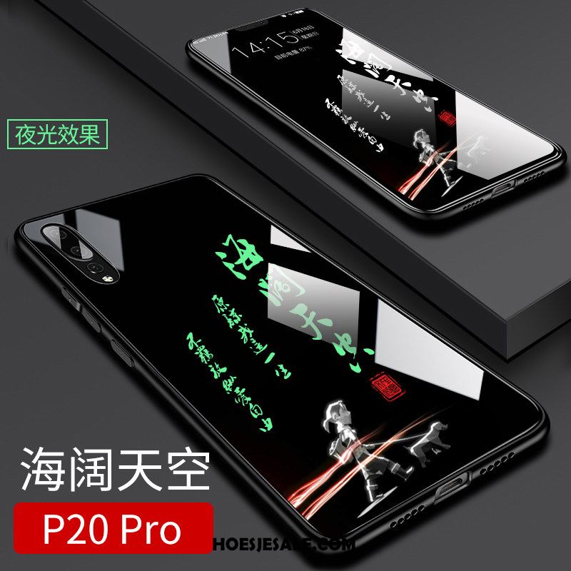 Huawei P20 Pro Hoesje Hoes Mobiele Telefoon Zwart Persoonlijk Lichtende Sale