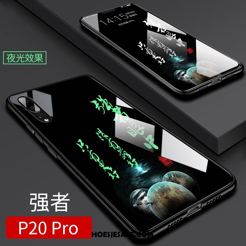 Huawei P20 Pro Hoesje Hoes Mobiele Telefoon Zwart Persoonlijk Lichtende Sale