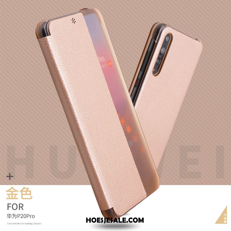 Huawei P20 Pro Hoesje Mobiele Telefoon Folio Hoes Anti-fall Zwart Online