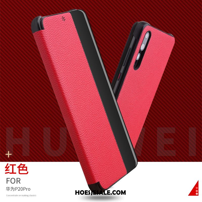 Huawei P20 Pro Hoesje Mobiele Telefoon Folio Hoes Anti-fall Zwart Online