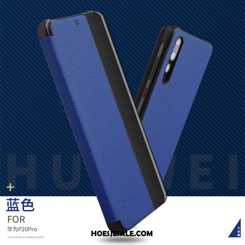 Huawei P20 Pro Hoesje Mobiele Telefoon Folio Hoes Anti-fall Zwart Online