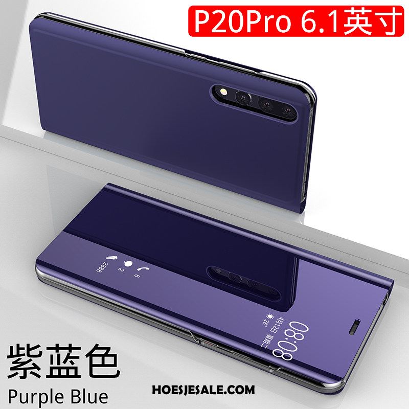 Huawei P20 Pro Hoesje Persoonlijk Clamshell Hoes Leren Etui Bescherming Sale