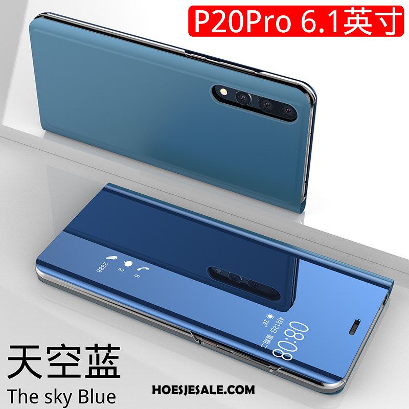 Huawei P20 Pro Hoesje Persoonlijk Clamshell Hoes Leren Etui Bescherming Sale