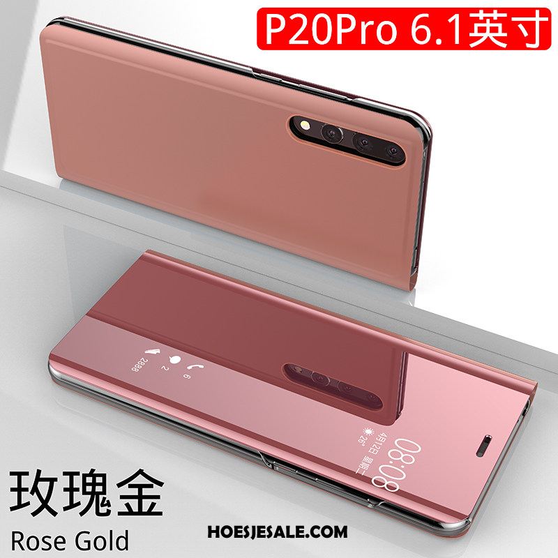 Huawei P20 Pro Hoesje Persoonlijk Clamshell Hoes Leren Etui Bescherming Sale