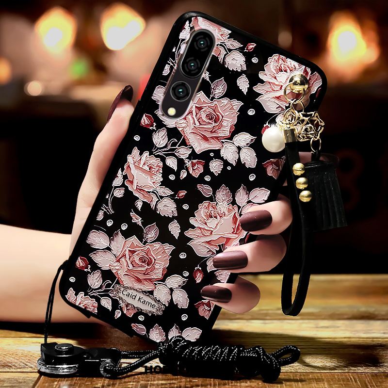 Huawei P20 Pro Hoesje Ring Roze All Inclusive Hanger Reliëf Goedkoop