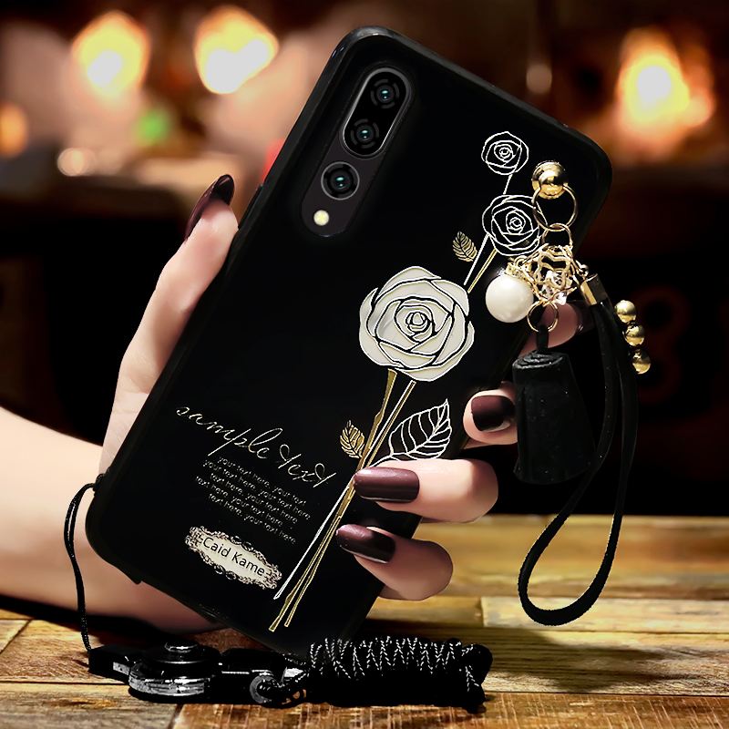 Huawei P20 Pro Hoesje Ring Roze All Inclusive Hanger Reliëf Goedkoop