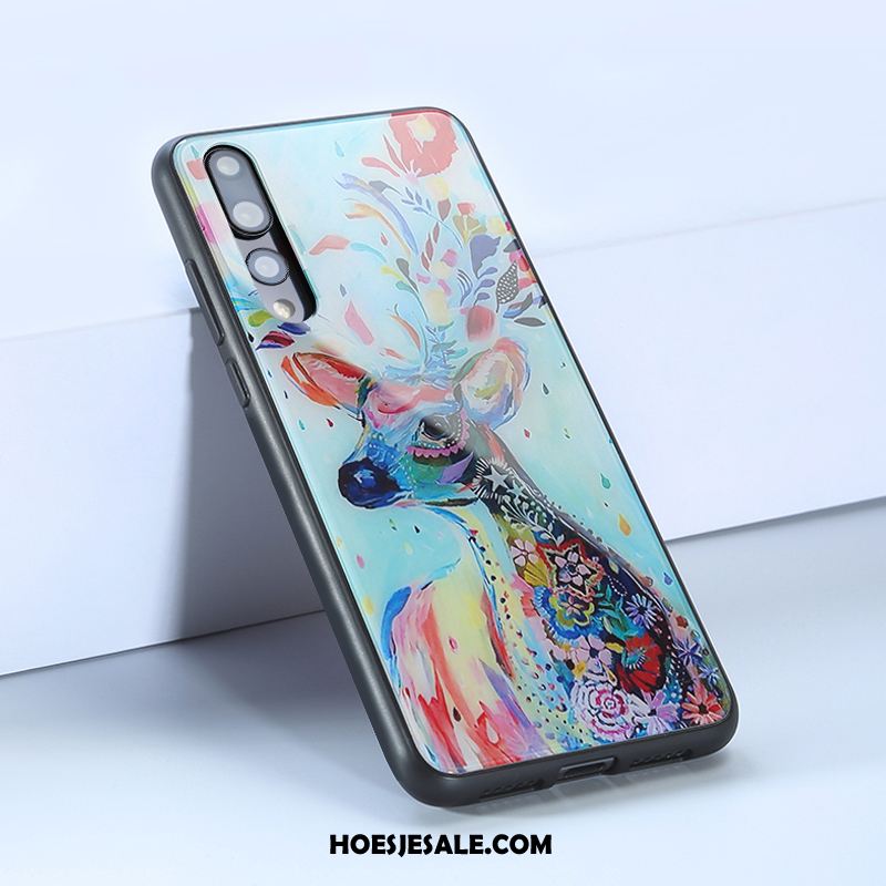 Huawei P20 Pro Hoesje Scheppend Blauw Anti-fall Hoes Glas Sale