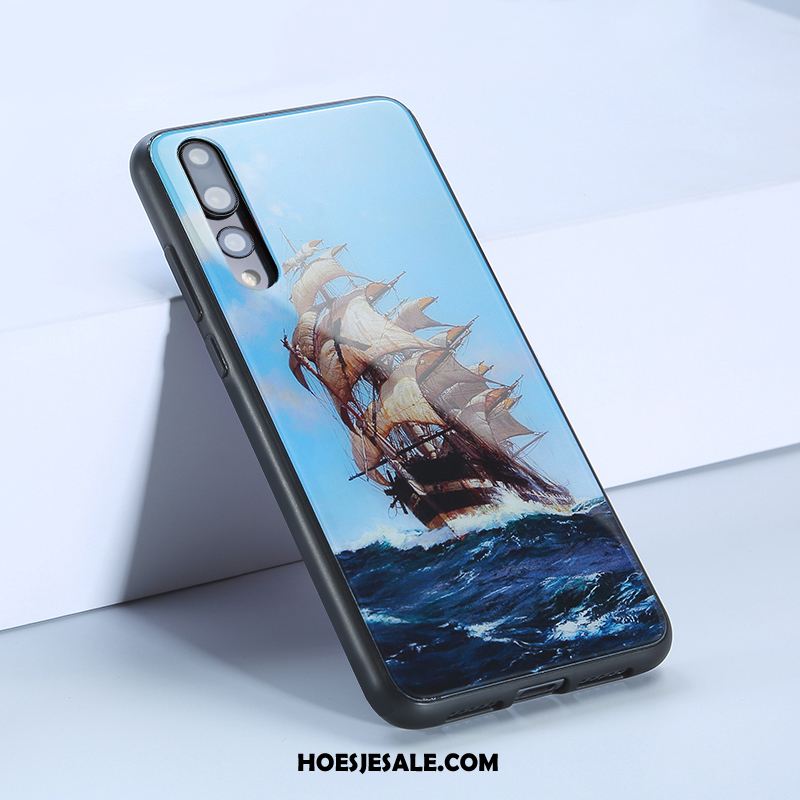 Huawei P20 Pro Hoesje Scheppend Blauw Anti-fall Hoes Glas Sale