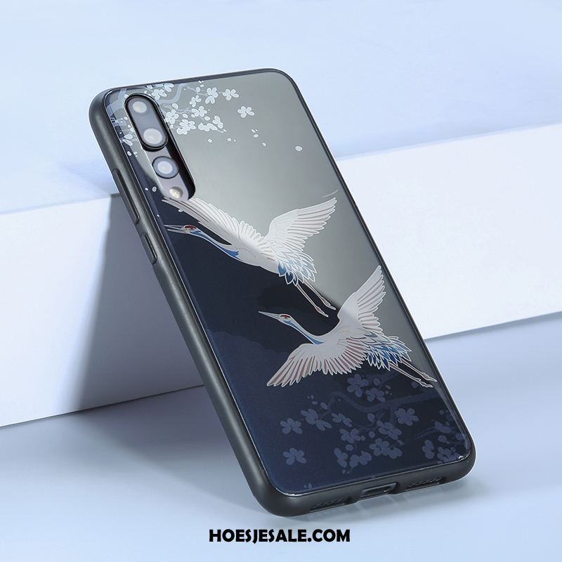 Huawei P20 Pro Hoesje Scheppend Blauw Anti-fall Hoes Glas Sale