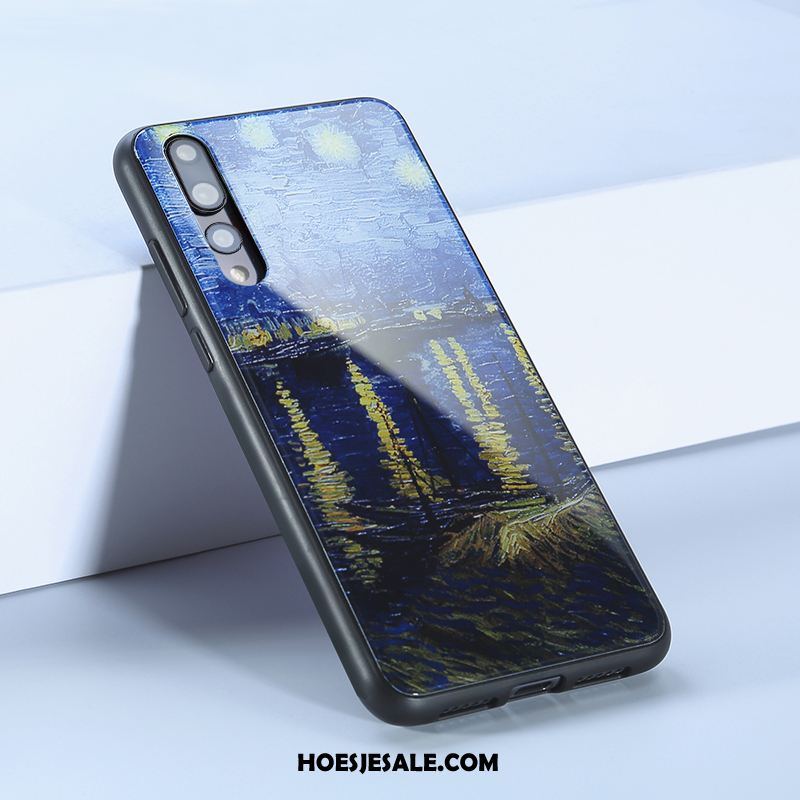 Huawei P20 Pro Hoesje Scheppend Blauw Anti-fall Hoes Glas Sale