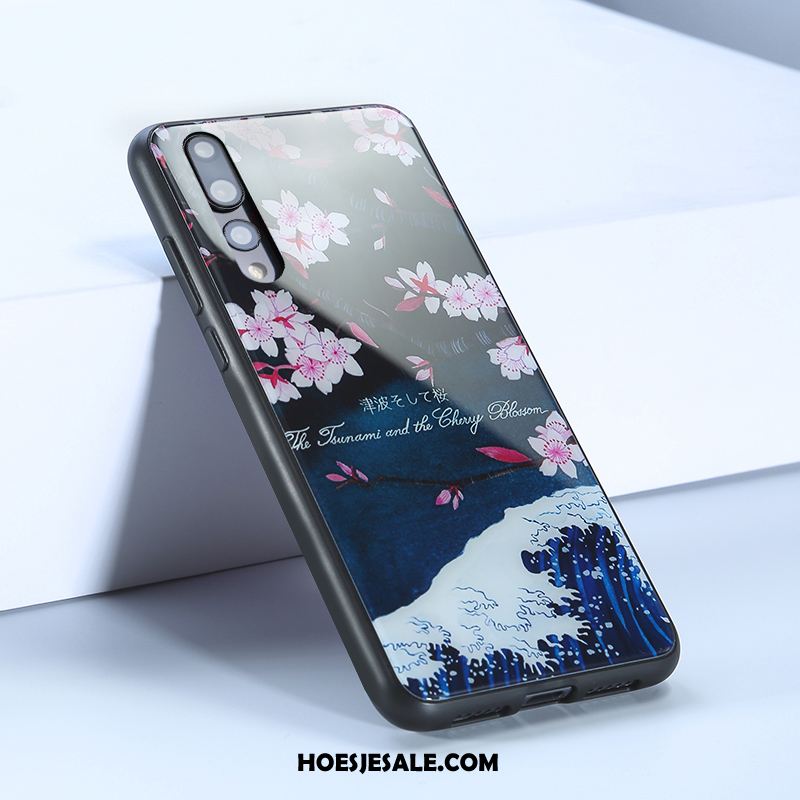 Huawei P20 Pro Hoesje Scheppend Blauw Anti-fall Hoes Glas Sale