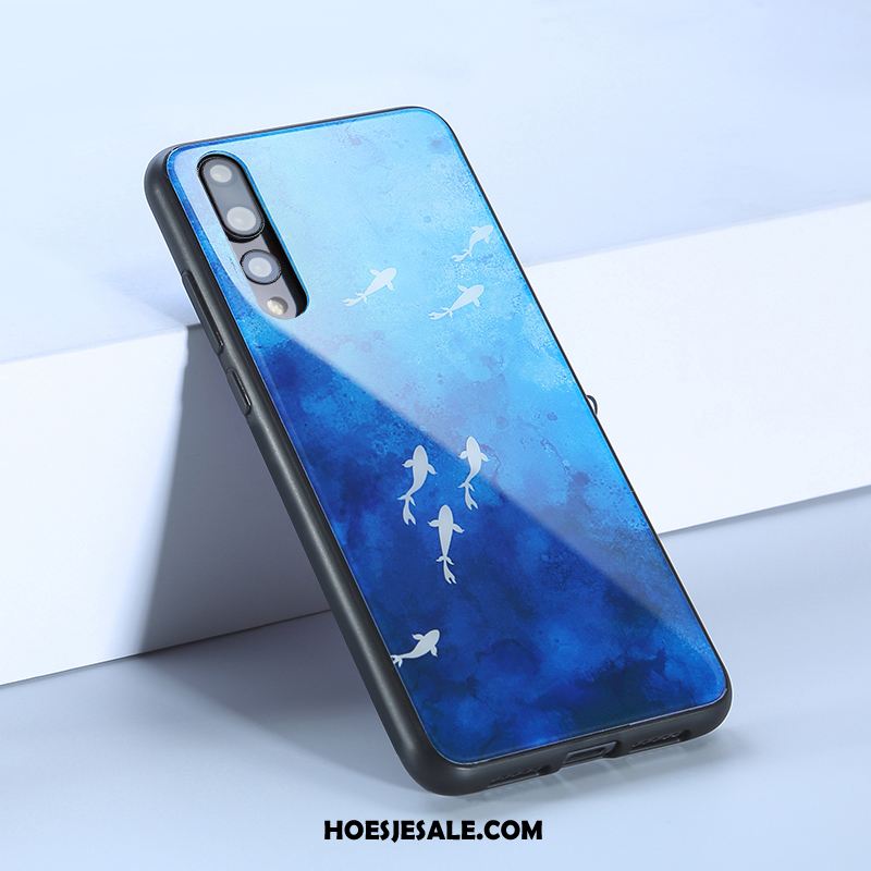 Huawei P20 Pro Hoesje Scheppend Blauw Anti-fall Hoes Glas Sale